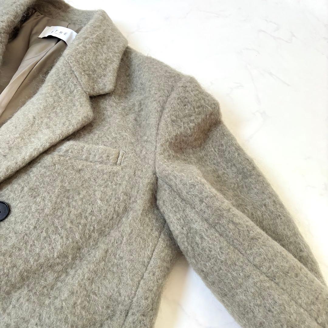 【極美品 近年】エトレトウキョウ ウールシャギーチェスターコート 定価5.1万