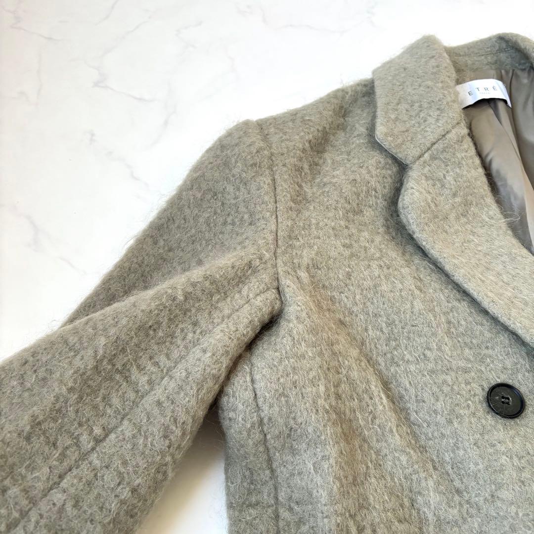 【極美品 近年】エトレトウキョウ ウールシャギーチェスターコート 定価5.1万