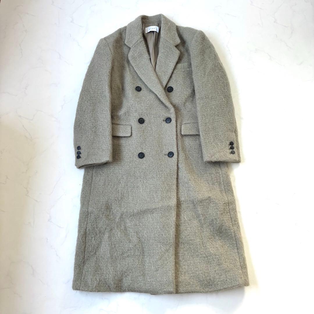 【極美品 近年】エトレトウキョウ ウールシャギーチェスターコート 定価5.1万