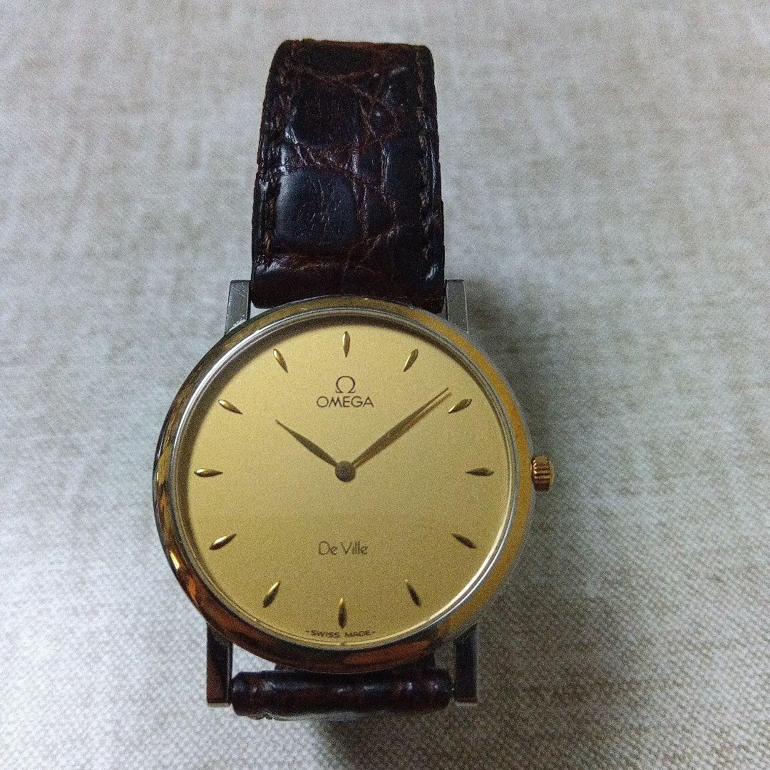 【ジャンク】OMEGA オメガ デビル腕時計 メンズ ★ケースおまけ付き