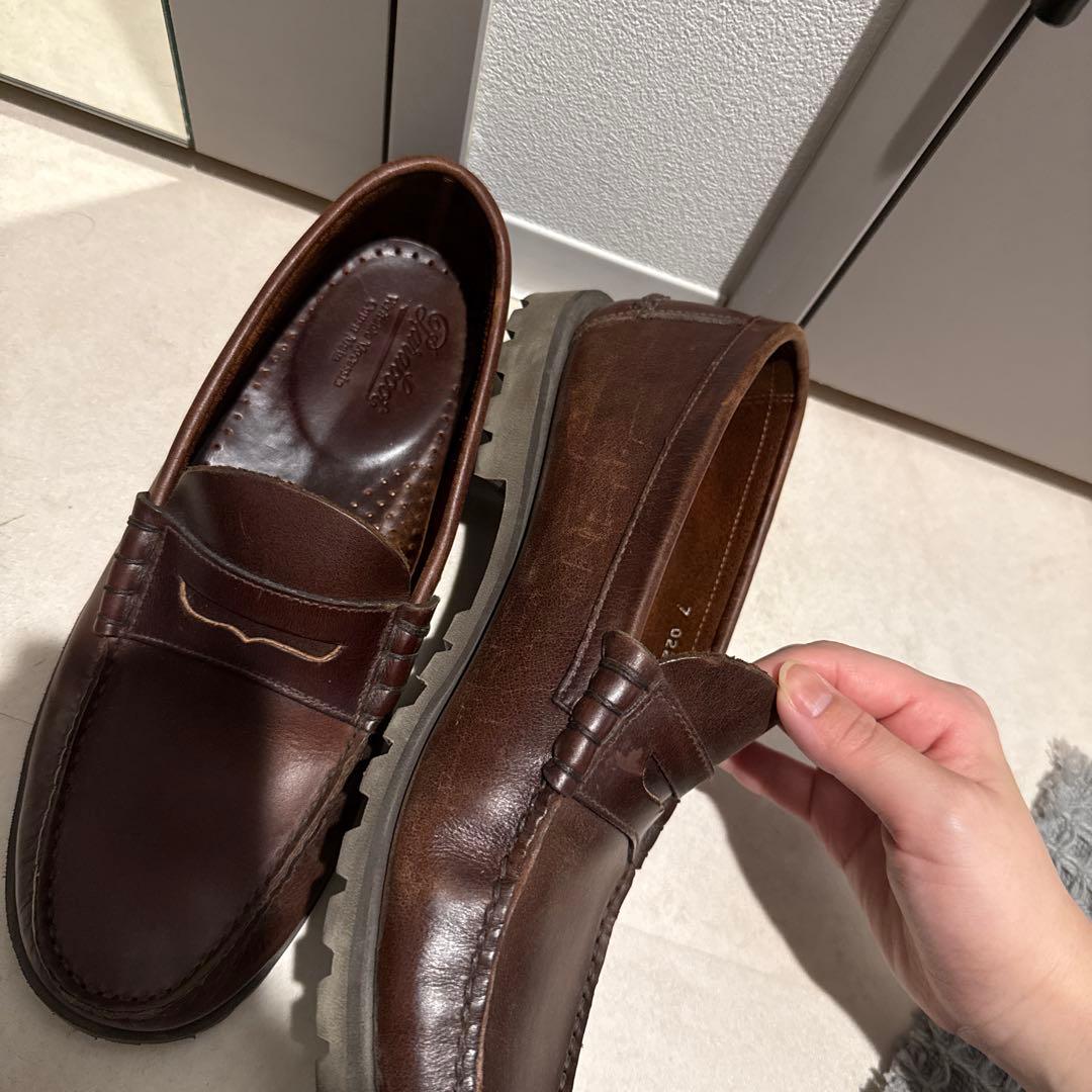 パラブーツ　CORAUX MARINE ブラウン　ローファー