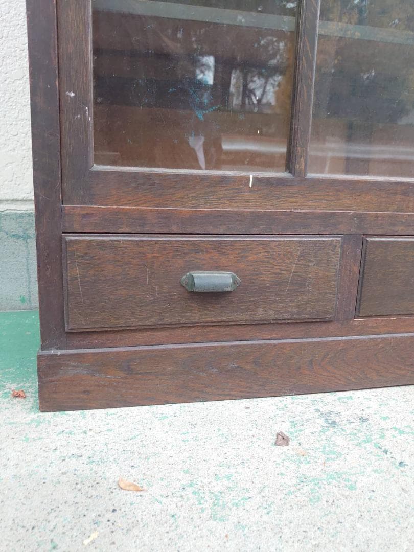 【絶品！】昭和アンティーク家具　昭和レトロ　旧家　発掘　ガラス戸　古材