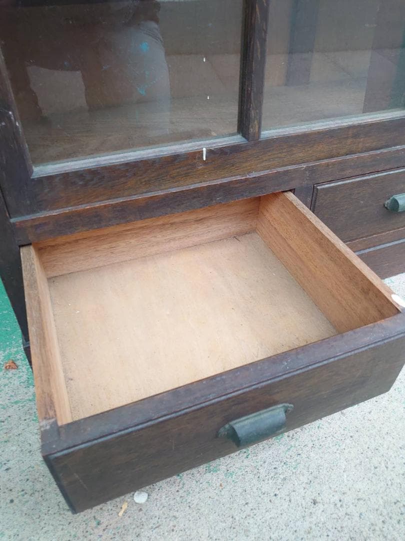 【絶品！】昭和アンティーク家具　昭和レトロ　旧家　発掘　ガラス戸　古材