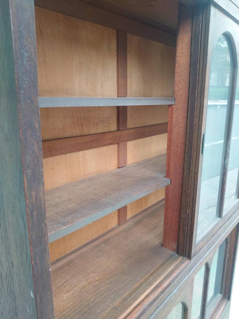 【絶品！】昭和アンティーク家具　昭和レトロ　旧家　発掘　ガラス戸　古材