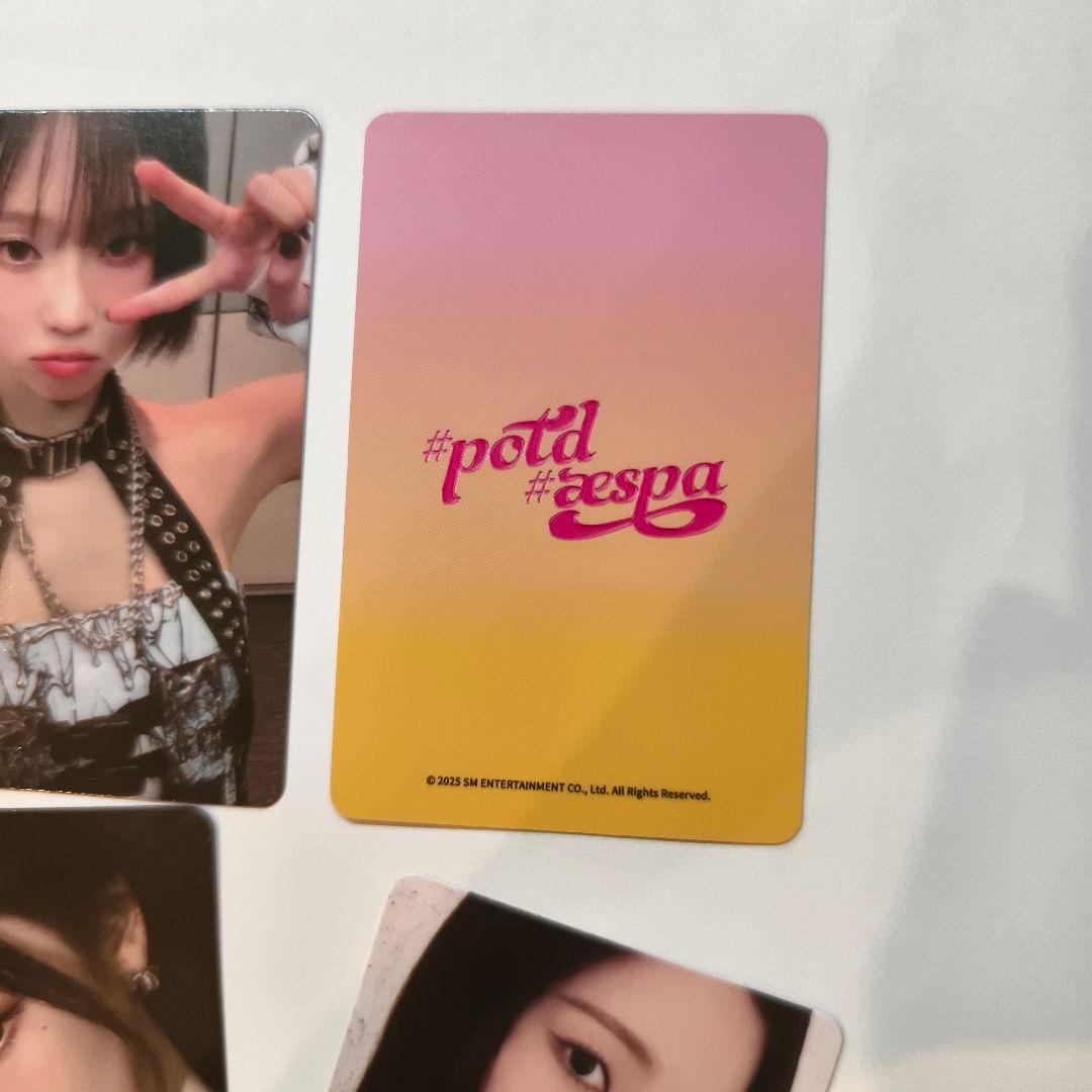 公式 aespa potd 展示会 広州 入場限定 中華 トレカ