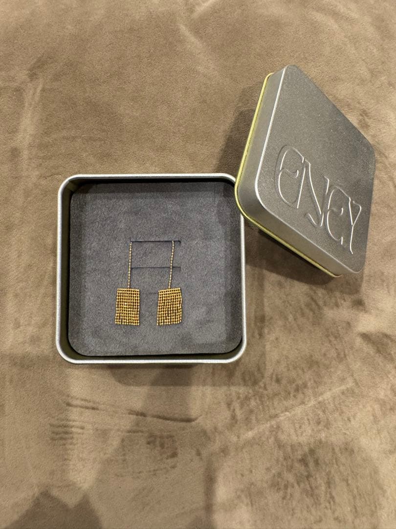 ENEYエネイPIXEL K18YG CHAIN PIERCED チェーンピアス