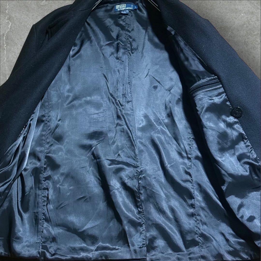 美品 Polo by Ralph Lauren ピーコート ブラック Lサイズ