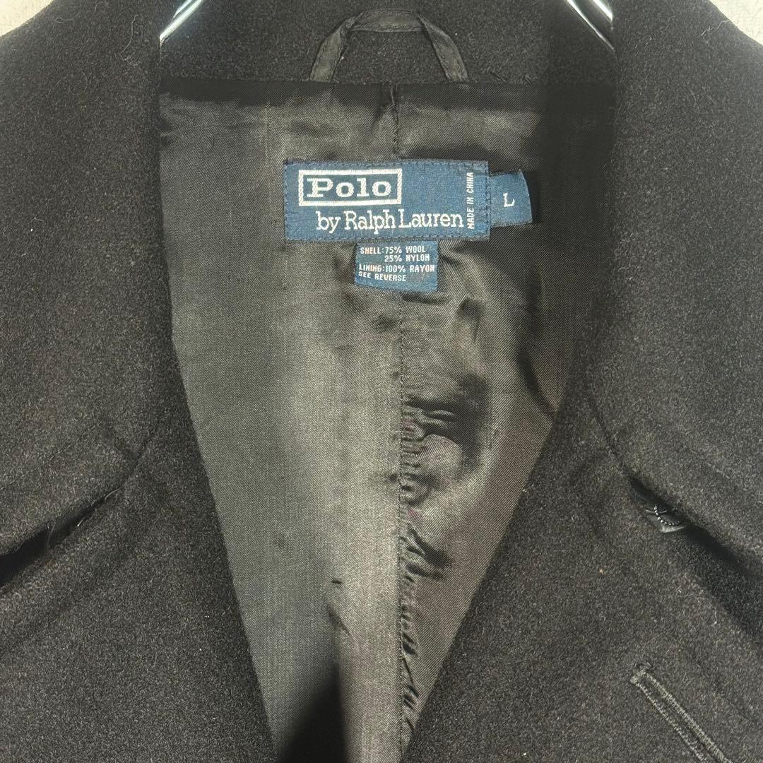 美品 Polo by Ralph Lauren ピーコート ブラック Lサイズ