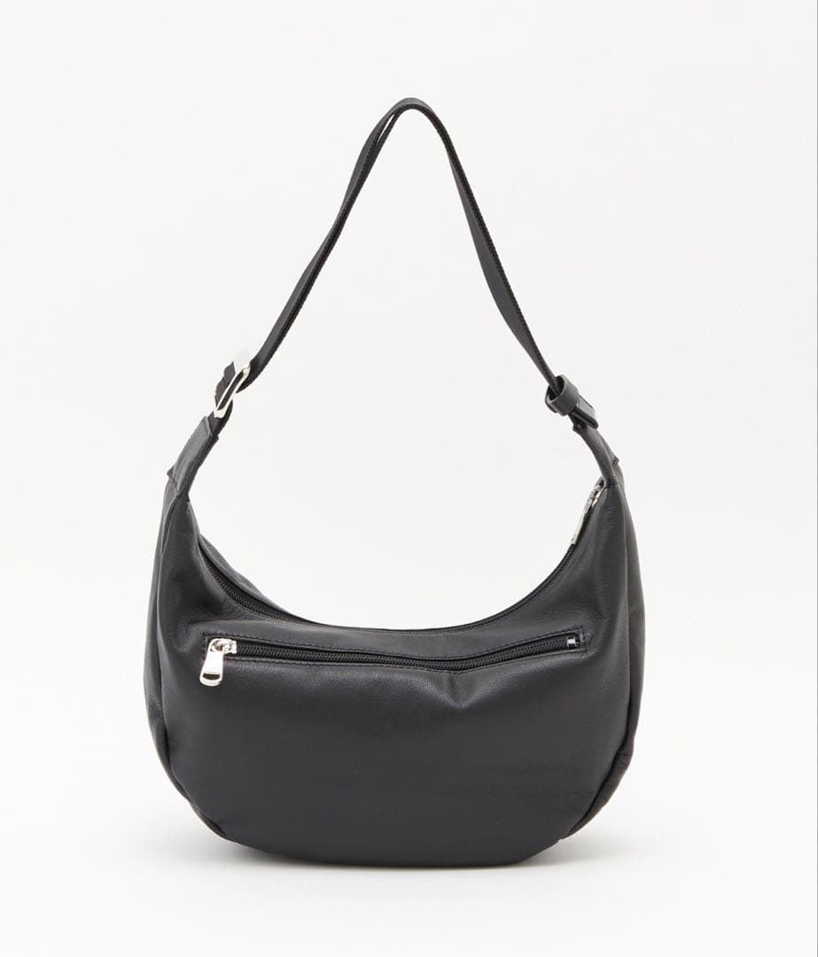 russet ソフトレザーラウンドショルダーバッグ