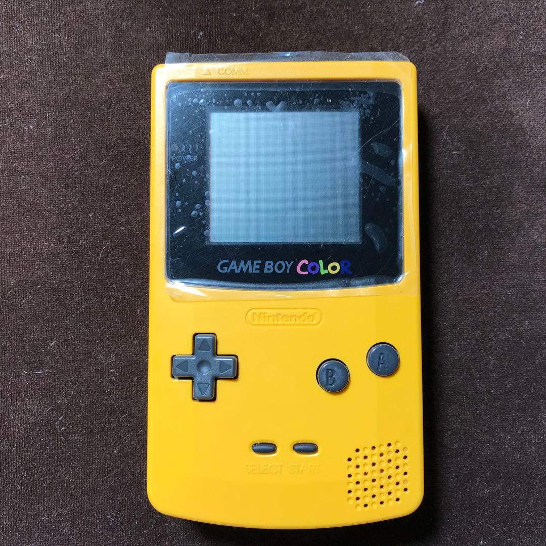 任天堂ゲームボーイクリアー　イエロー❤️新品ガラス製スクリーン交換新品偏光板交換