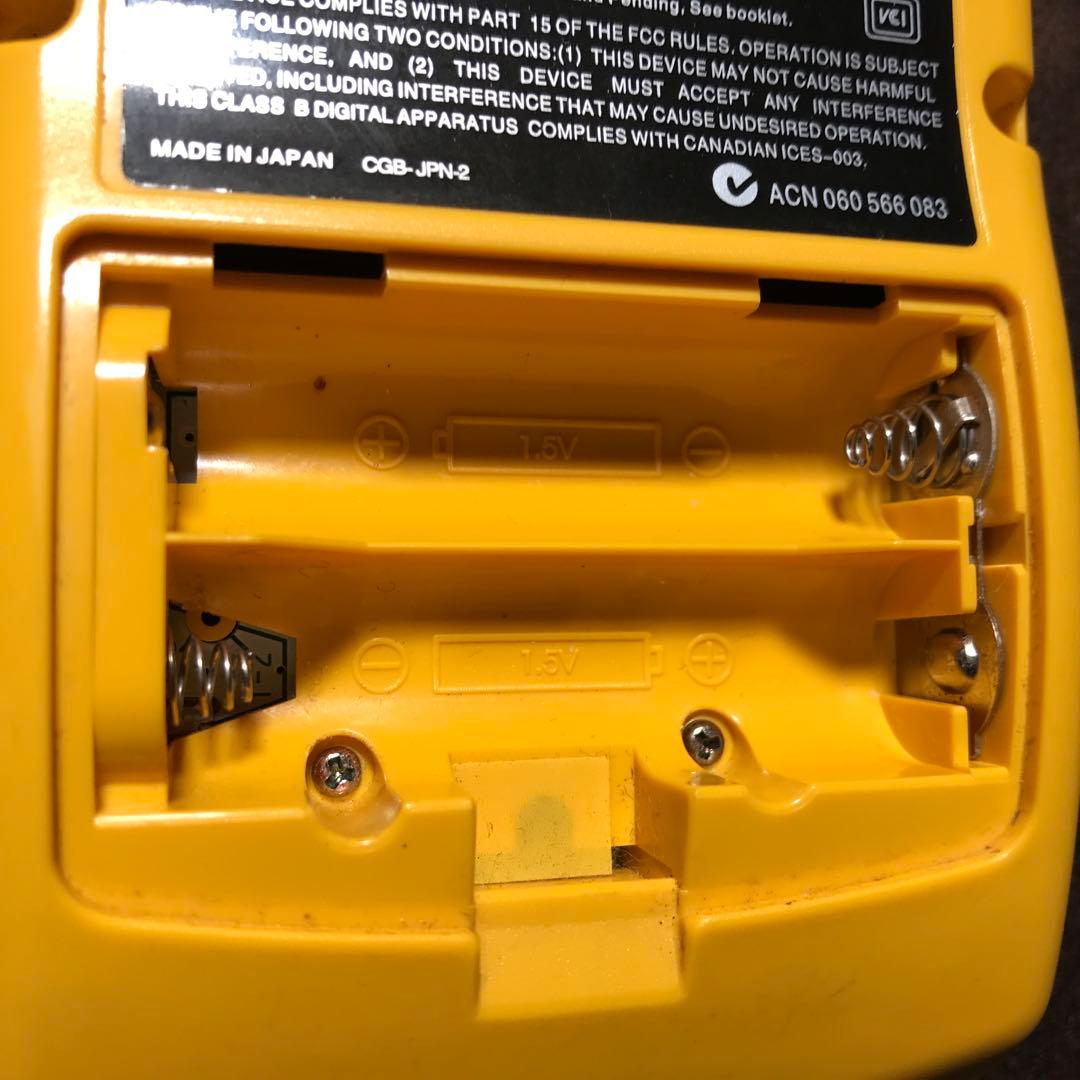 任天堂ゲームボーイクリアー　イエロー❤️新品ガラス製スクリーン交換新品偏光板交換