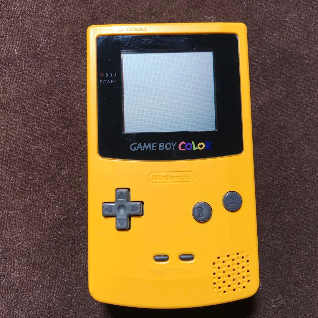 任天堂ゲームボーイクリアー　イエロー❤️新品ガラス製スクリーン交換新品偏光板交換