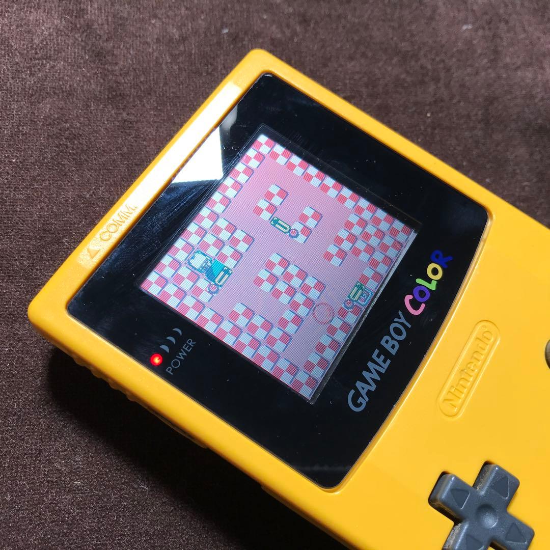 任天堂ゲームボーイクリアー　イエロー❤️新品ガラス製スクリーン交換新品偏光板交換