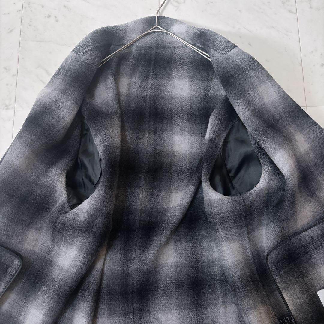 極美品 スピックアンドスパン 24AW ゆったり ウールミックスリバージャケット