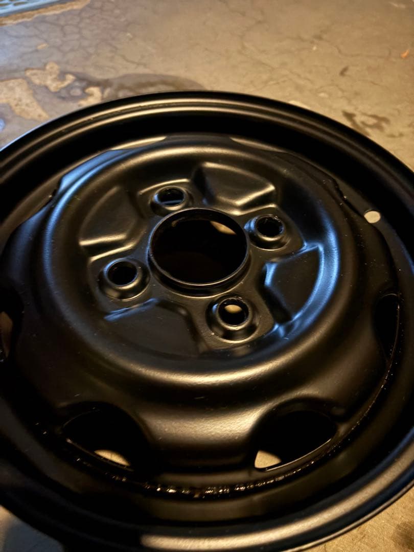 12インチ 黒 スチールホイール 4本セット
