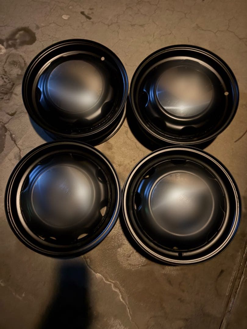 12インチ 黒 スチールホイール 4本セット