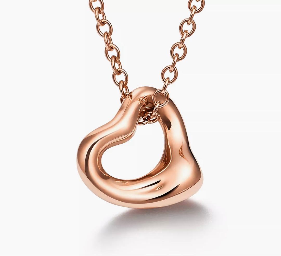 Tiffany＆co オープンハートペンダント ピンクゴールド
