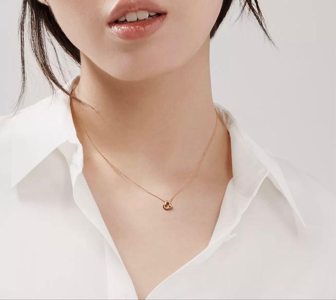 Tiffany＆co オープンハートペンダント ピンクゴールド