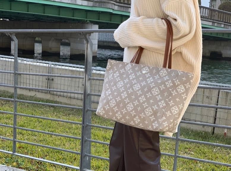 未使用品♡ラシット WEB限定 パレット トートバッグ♡コットン ジャガード