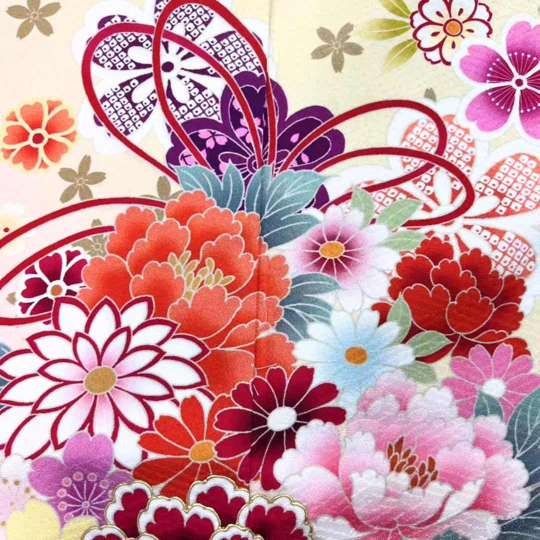 ≪早い者勝ち≫【美品】 振袖セット 成人式 正絹 古典柄 振袖 黄色 S91 ●