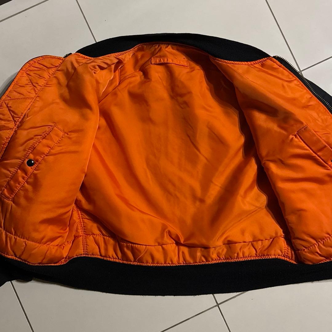 90's USA製 ALPHA社 MA-1 ブラック ミディアム