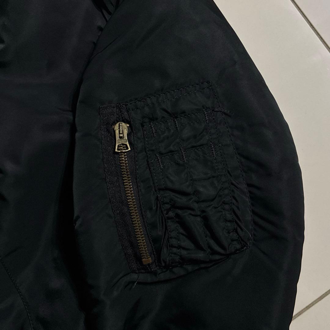 90's USA製 ALPHA社 MA-1 ブラック ミディアム