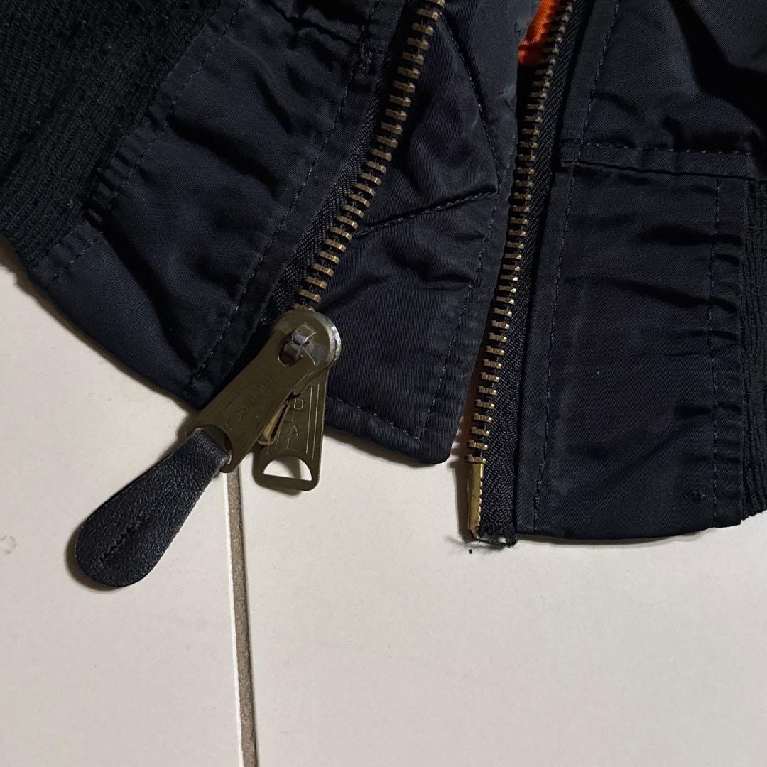 90's USA製 ALPHA社 MA-1 ブラック ミディアム