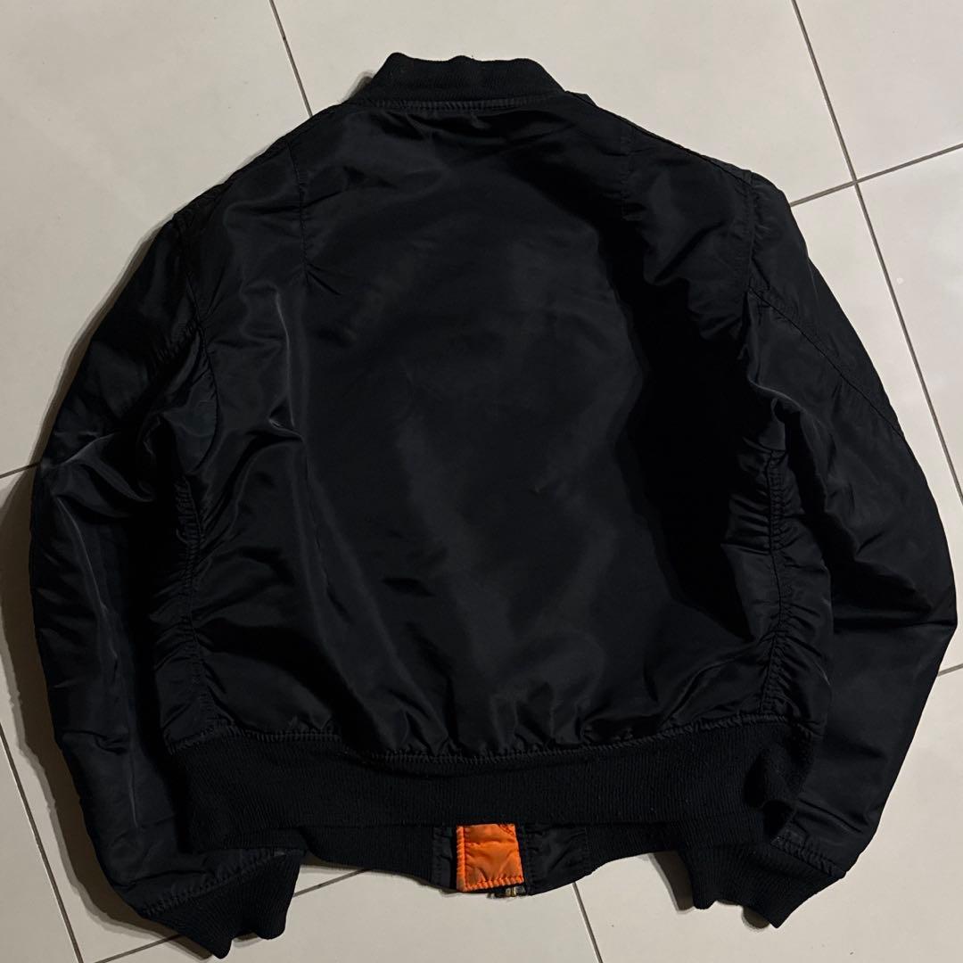 90's USA製 ALPHA社 MA-1 ブラック ミディアム