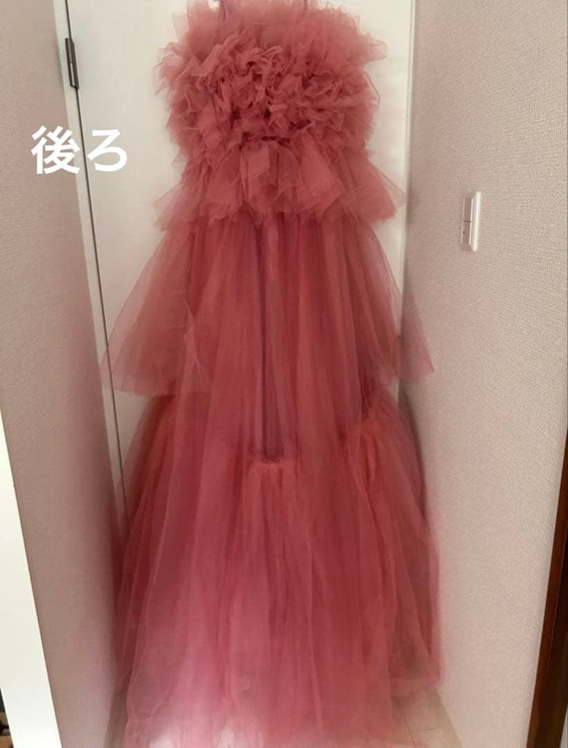ピンク リボン　チュールドレス✳︎ウェディングドレス✳︎KIYOKO HATA風