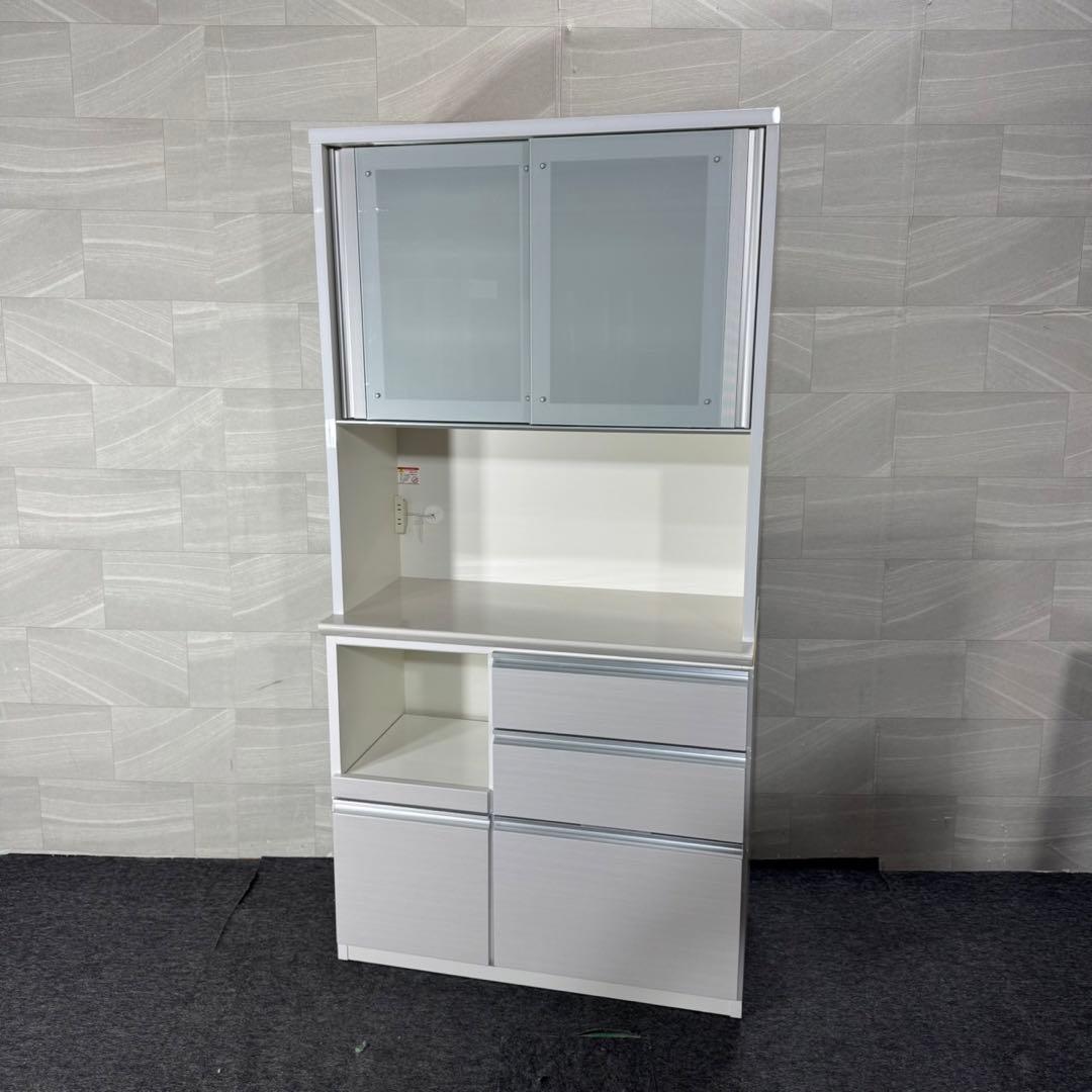 松田家具 キッチンボード コンパス 幅100cm 食器棚 作業台 d5004