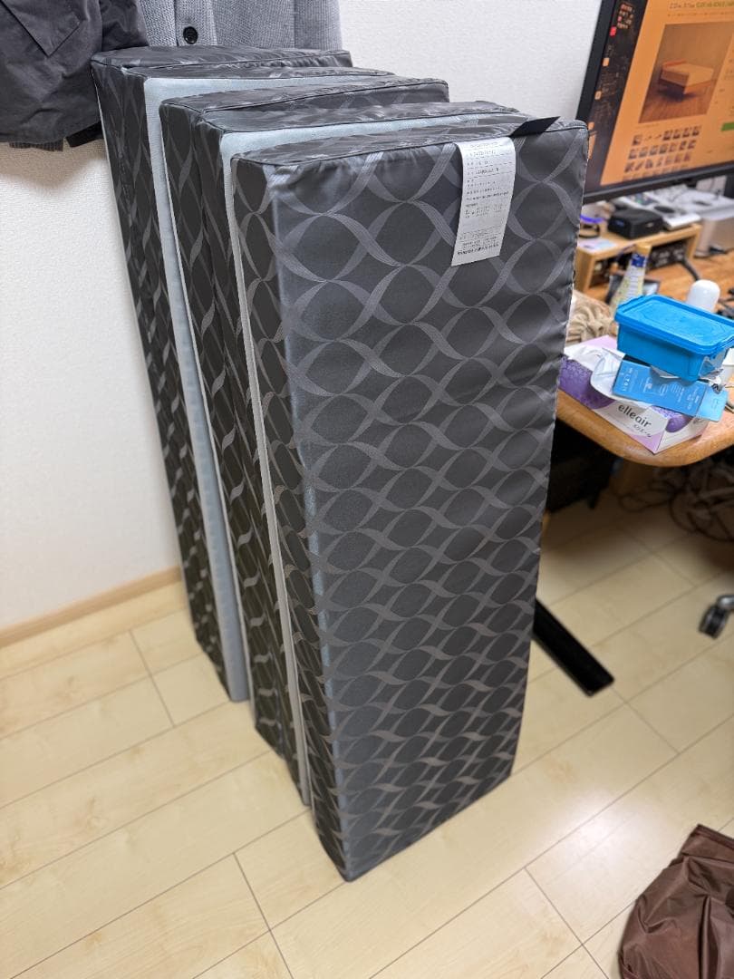 じぶん敷ふとん頂　新品未使用　セミダブル グレー 頂 じぶん敷ふとん　マットレス