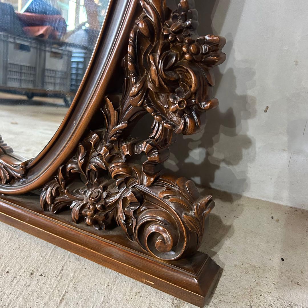 イタリア 大型 ミラードレッサー 壁掛け鏡 大きい