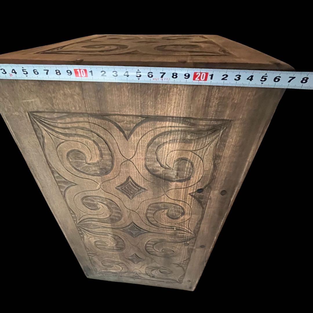 アイヌ 木彫り 小引き出し 小物　木製 引き出し チェスト ビンテージ　入手困難