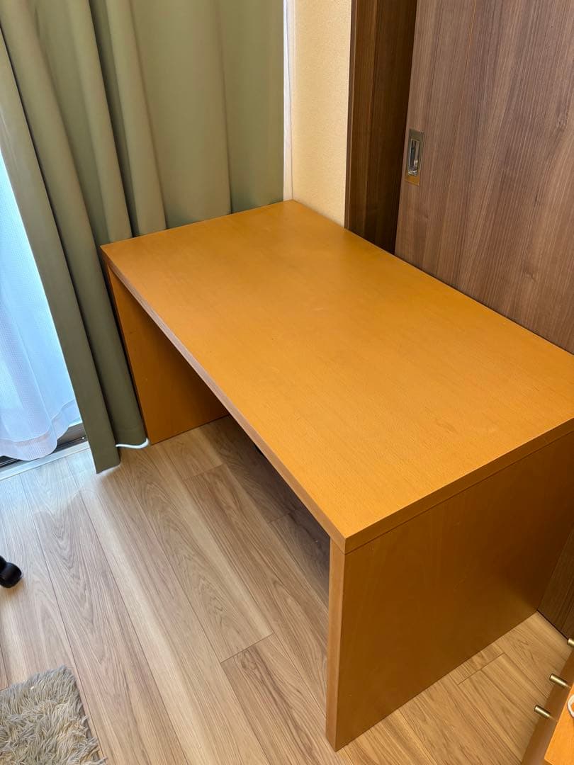 無印良品　天然ブナ材デスク　幅112cm