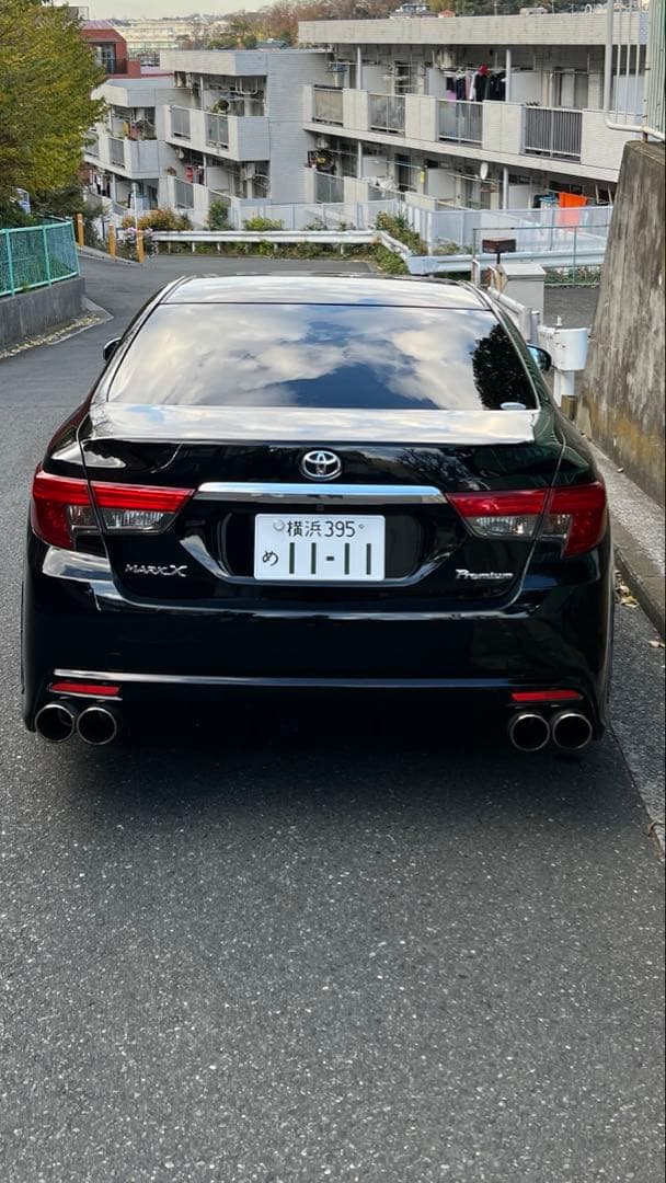 Brash ステンレス デュアルエキゾースト リアマフラー 本体 マークX