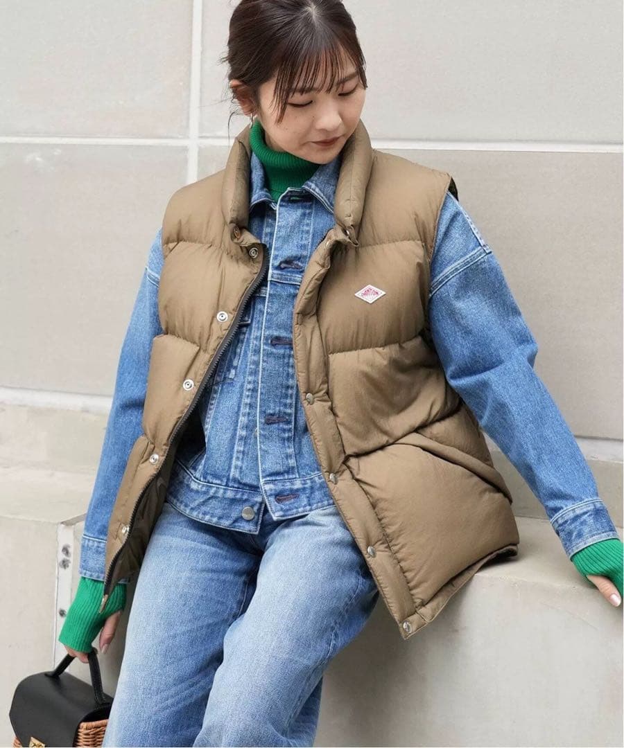 SLOBE IENA 【DANTON】 HIGH LOFT ダウンベスト