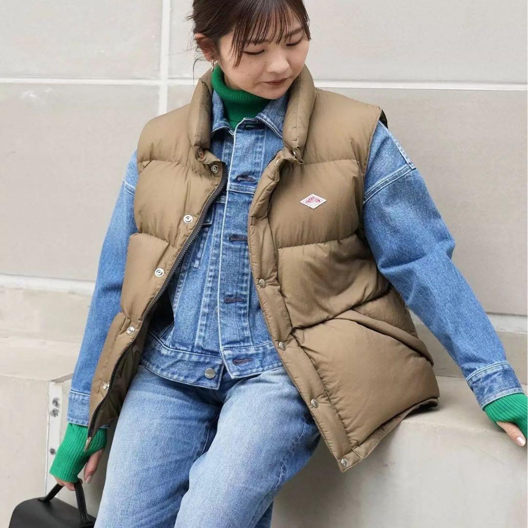 SLOBE IENA 【DANTON】 HIGH LOFT ダウンベスト