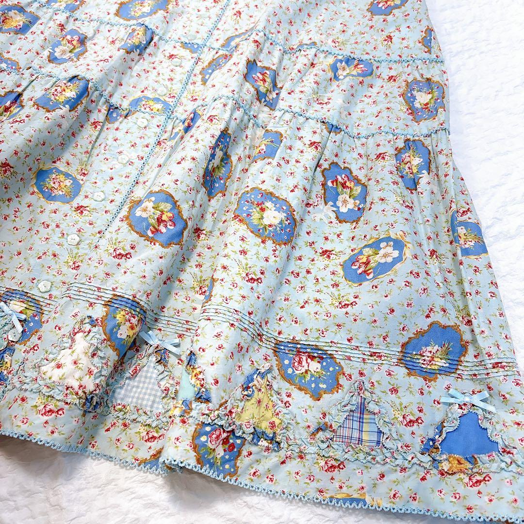 極美品✨PINKHOUSE フェリーチェチュニック　ピコフリル　ワンピース