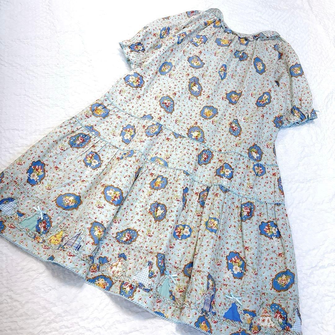 極美品✨PINKHOUSE フェリーチェチュニック　ピコフリル　ワンピース