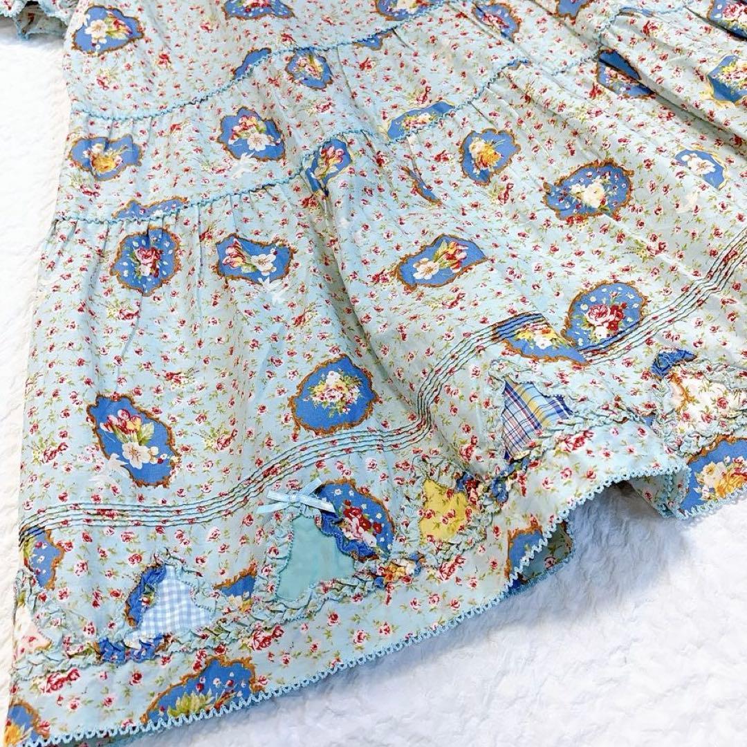 極美品✨PINKHOUSE フェリーチェチュニック　ピコフリル　ワンピース