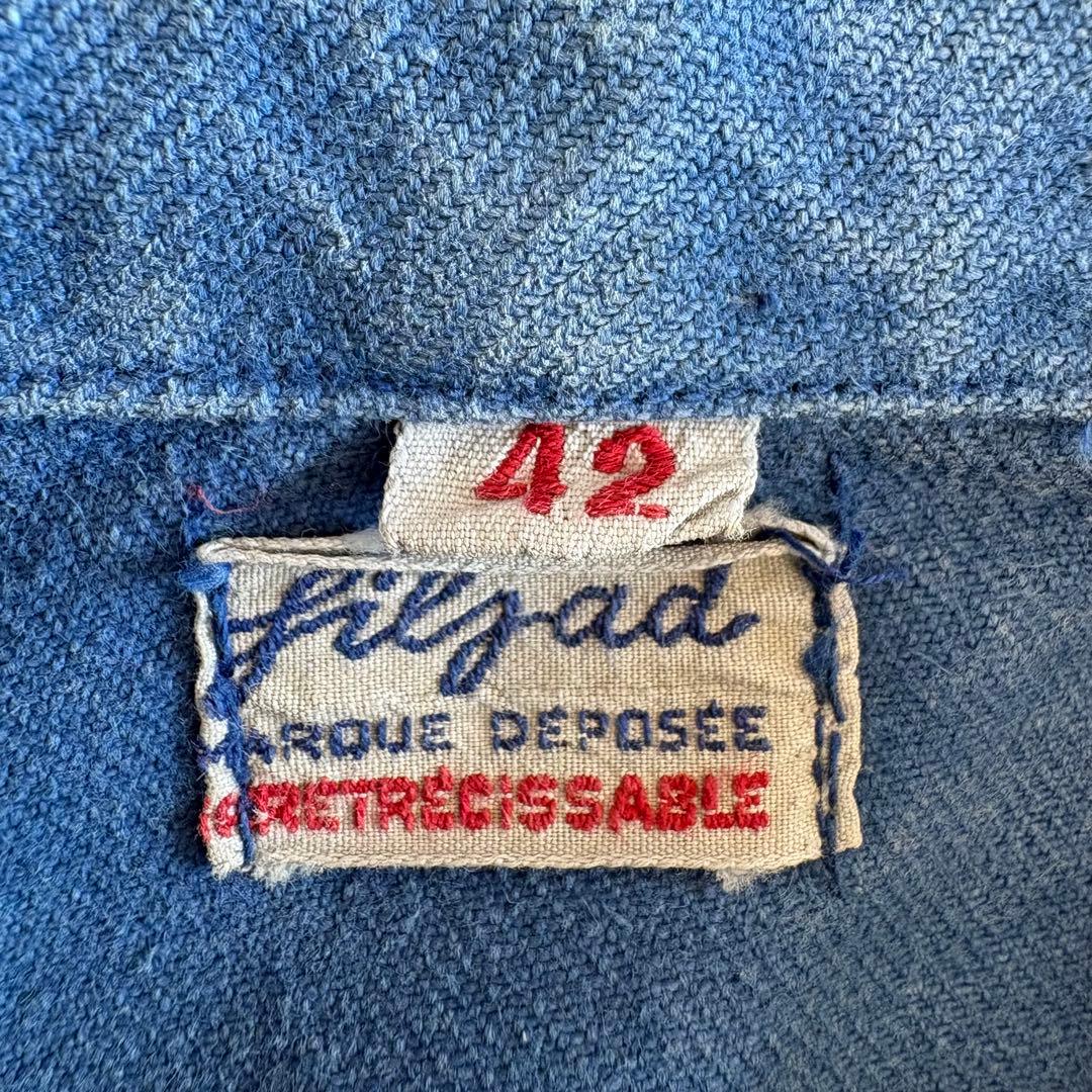 40s〜50s ヴィンテージ フレンチ ワークジャケット パッチワーク 古着