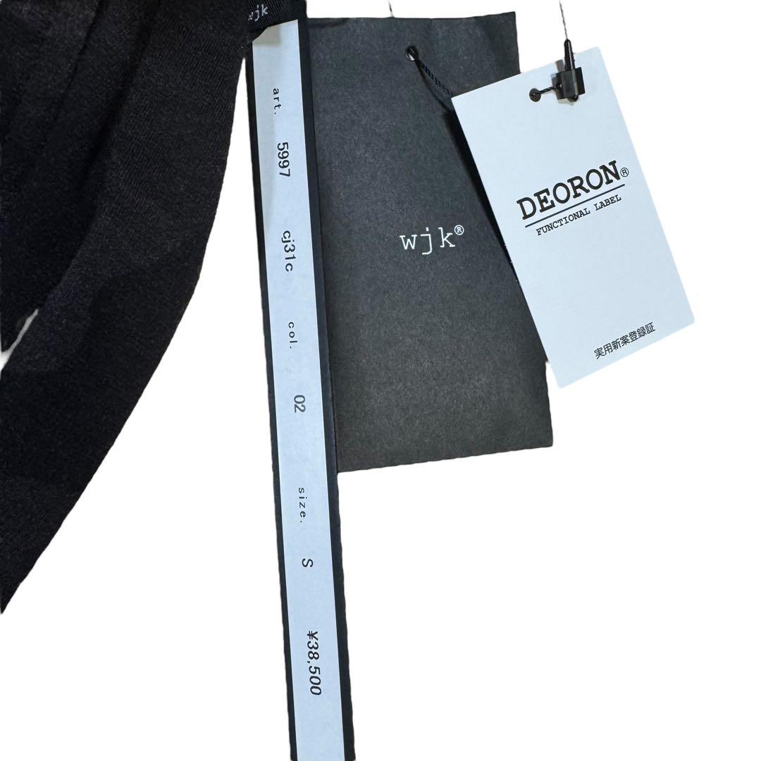 【新品】wjkダブルジェイケイ/ピンタックイージースラックス/ブラックカモS