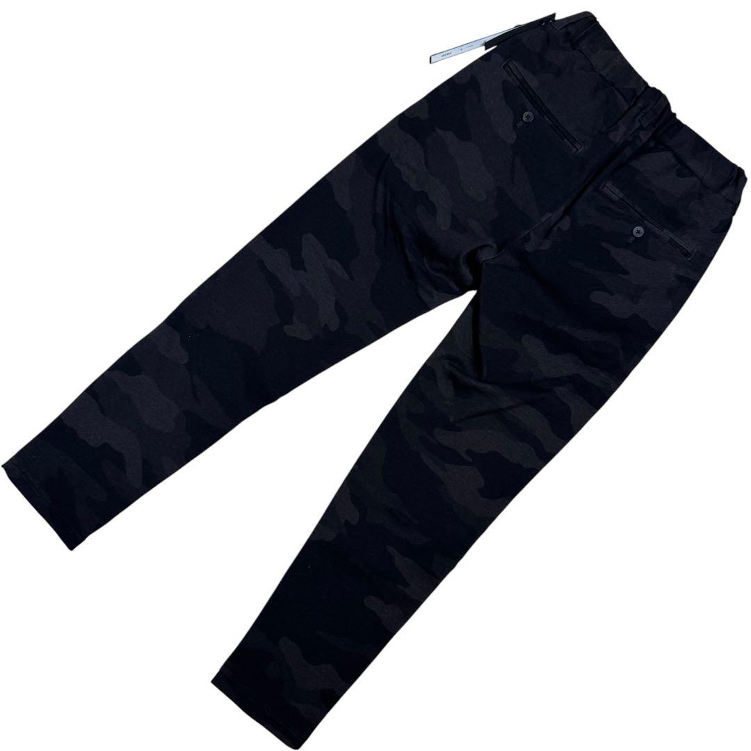 【新品】wjkダブルジェイケイ/ピンタックイージースラックス/ブラックカモS