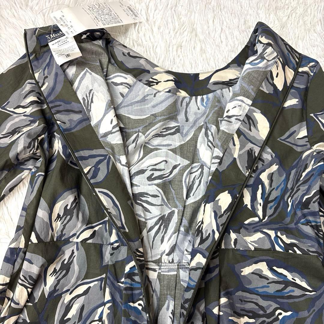 タグ付新品未使用 SMaxMara フラワープリント ワンピース 42