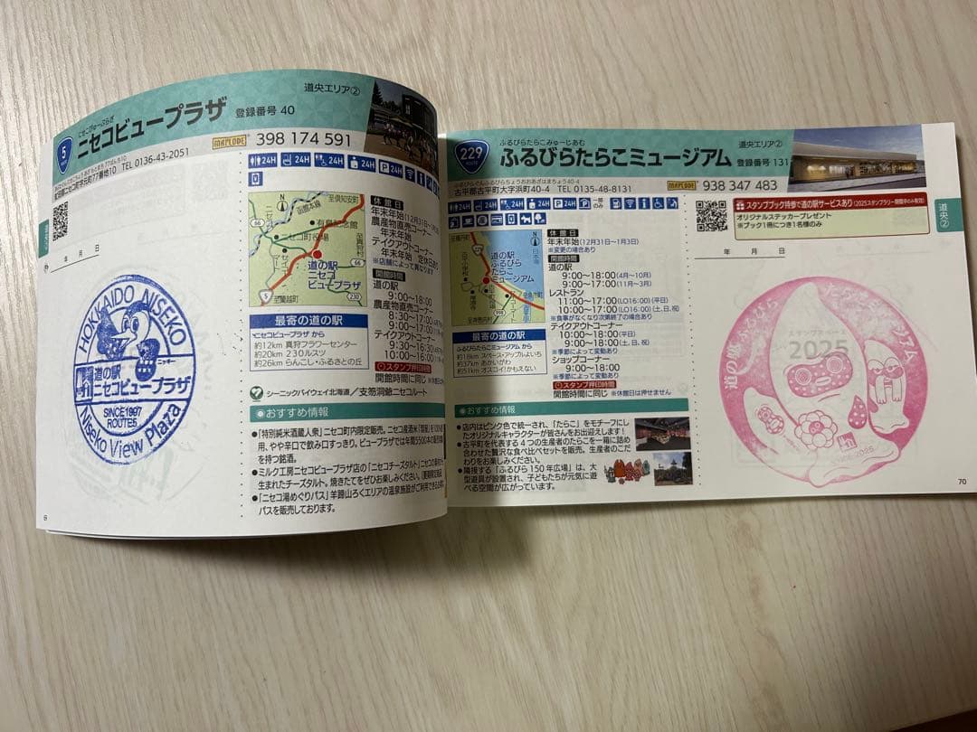 北海道 道の駅スタンプラリー完全制覇 スタンプ帳