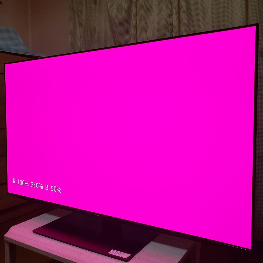 SHARP有機ELテレビOLED-4T-C55FQ1/2024年製★未使用に近い