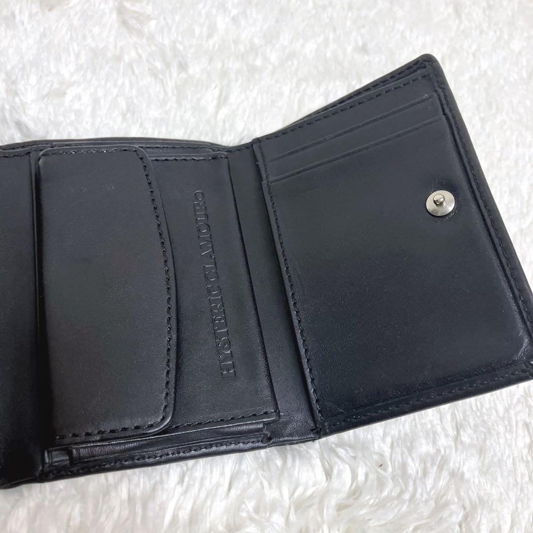 ヒステリックグラマー ロゴスタッズ 三つ折り財布