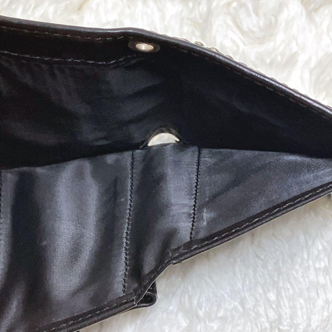 ヒステリックグラマー ロゴスタッズ 三つ折り財布