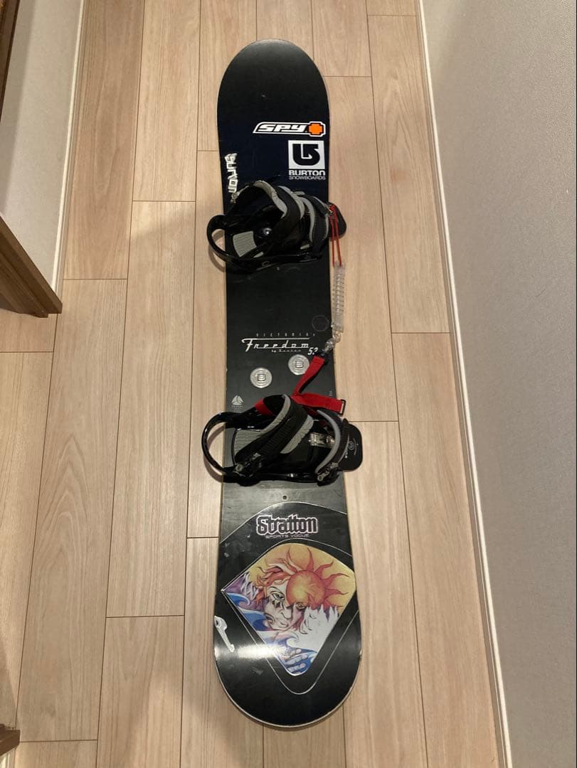Burton スノーボード板 ビンディングセット ケース&Wax付き