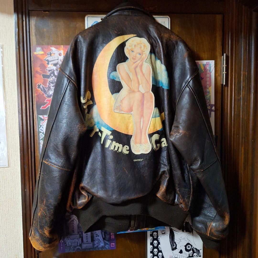 AVIREX A-2 フライトジャケット ピンナップガール